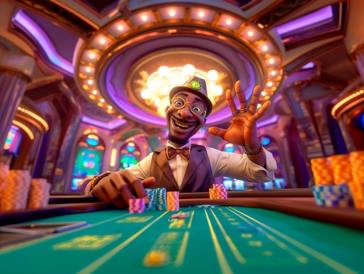 Dealer live mengumumkan closing taruhan di meja Dragon Tiger rutan slot